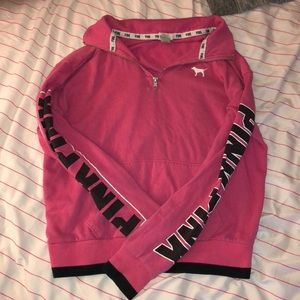 Victoria secret pink half zip